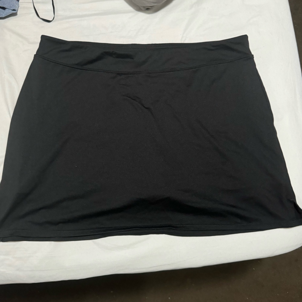 Plain Black Skort Skirt